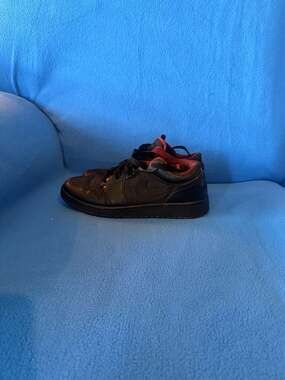 Nike Air Jordan 1 Low Black Red Infrared Sneakers